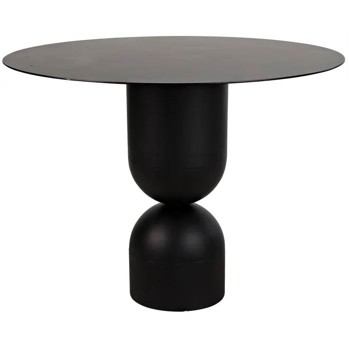 wanda dining table, black steel