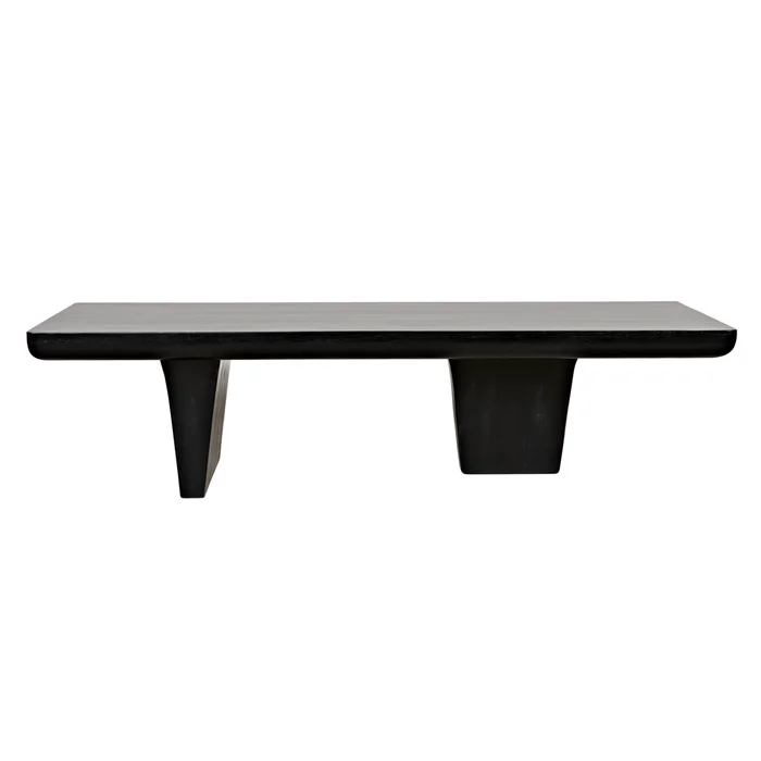 ward coffee table, hand rubbed black
