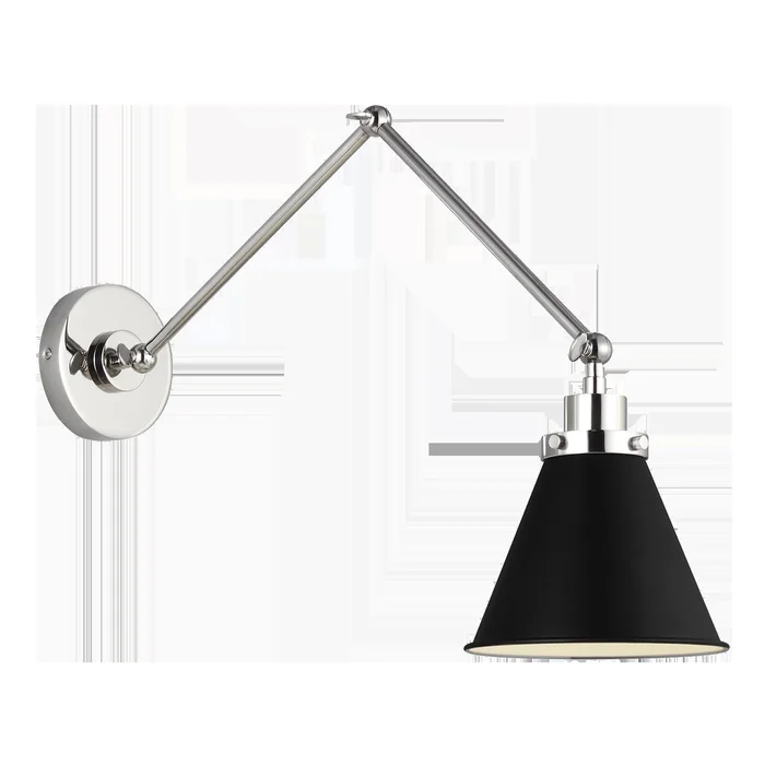 Wellfleet Double Arm Cone Task Sconce