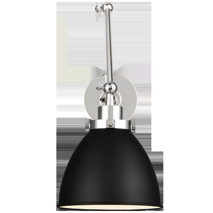 Wellfleet Double Arm Dome Task Sconce