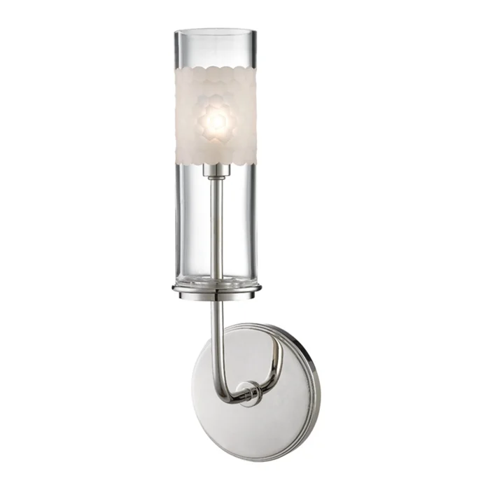 Wentworth 1-Light Bath and Vanity in Polished Nickel 5L x 5W x 14.25H