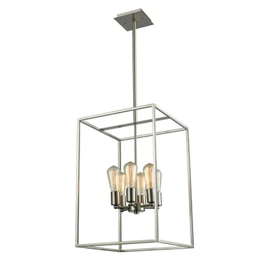 Williamsport Six Light Chandelier in Brushed Nickel (45|CN15862)