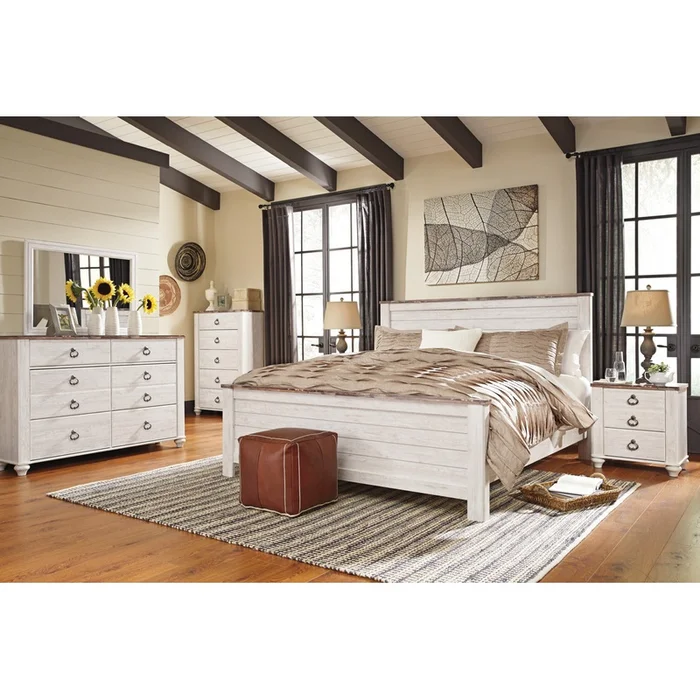 Willowton 7-Piece King Bedroom Package|Ensemble de chambre coucher Willowton 7 pices avec trs grand lit|WILLWKP7 - Image 2