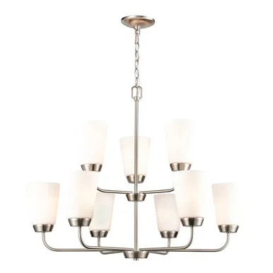 Winslow Nine Light Chandelier in Brushed Nickel (45|CN310922)