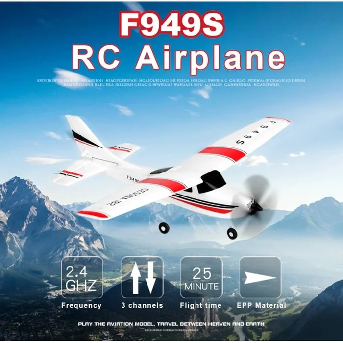 Wltoys F949S Upgraded with Gyroscope RC Airplane 2.4G RTF Plane