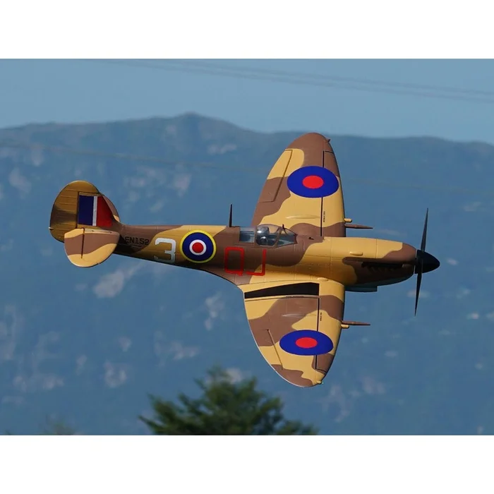 XFLY SUPERMARINE SPITFIRE MKIX BROWN 1200MM NO LANDING GEAR WITHOUT TX/RX/BAT/CHG