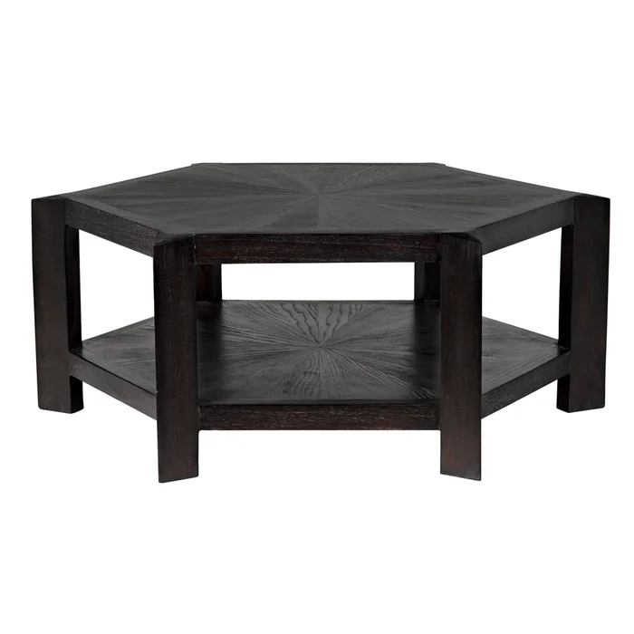 yuhuda coffee table, sombre finish