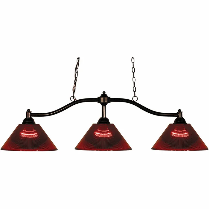 Z-Lite 147BRZ-ARBG Chance Bronze Kitchen Island Light