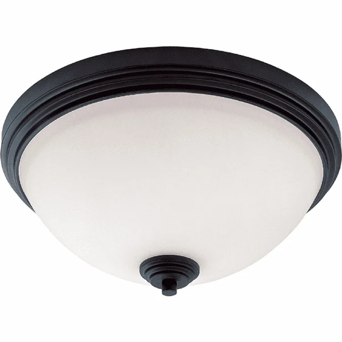 Z-Lite 314F3-BRZ Chelsey Dark Bronze 14″ Wide Flush Mount Light Fixture