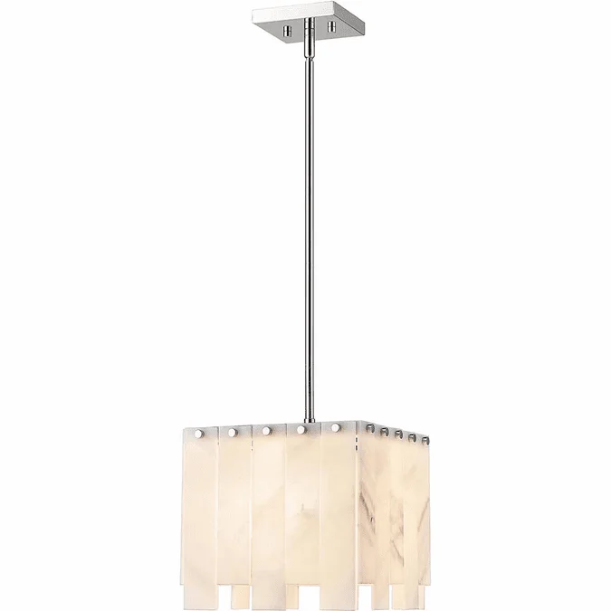 Z-Lite 345P12-PN Viviana Contemporary Polished Nickel Mini Hanging Light Fixture