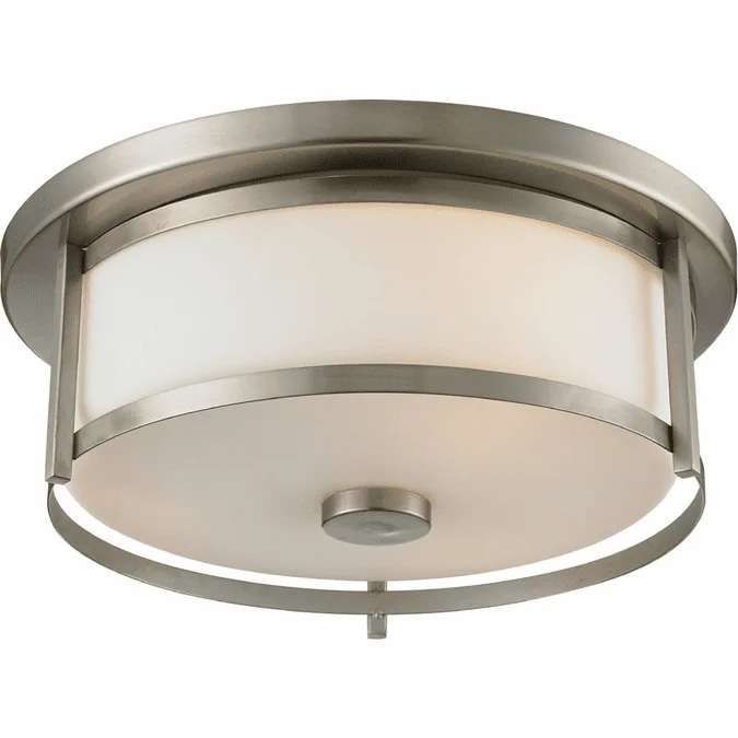 Z-Lite 412F14 Savannah Brushed Nickel 4.875″ Tall Ceiling Light Fixture