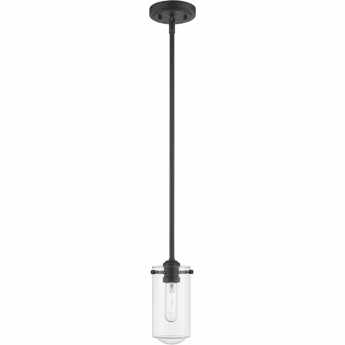 Z-Lite 471MP-MB Delaney Modern Matte Black Mini Hanging Pendant Lighting