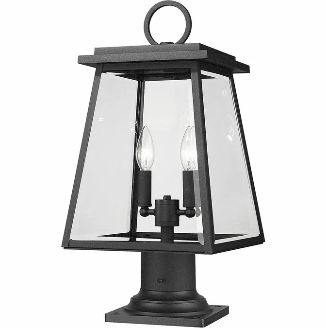 Z-Lite 521PHMR-533PM-BK Broughton Black Pier Mount