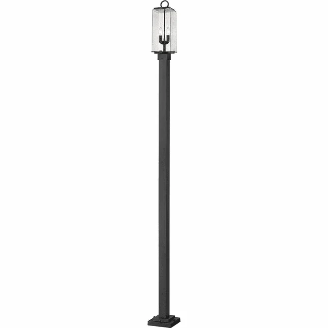 Z-Lite 592PHMS-536P-BK Sana Contemporary Black Outdoor Post Light