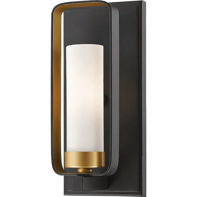 Z-Lite 6000-1S-BZGD Aideen Contemporary Bronze Gold Wall Lighting
