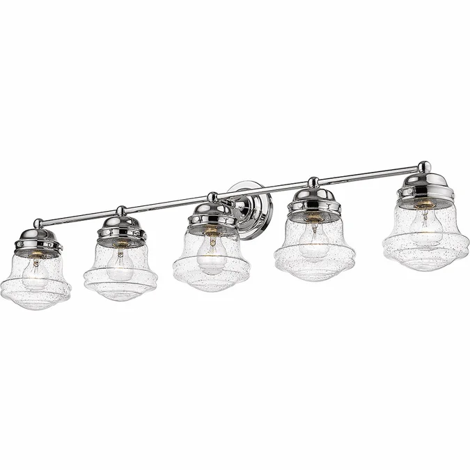 Z-Lite 736-5V-CH Vaughn Modern Chrome 5-Light Lighting For Bathroom