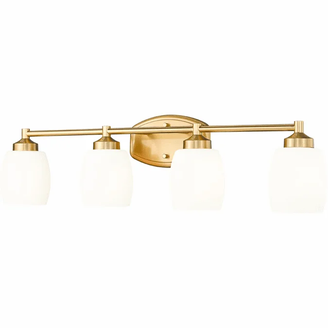 Z-Lite 745-4V-LG Kendrick Modern Luxe Gold 4-Light Bath Light Fixture