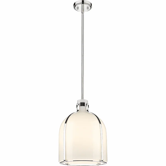Z-Lite 818-12PN Pearson Modern Polished Nickel 12″ Drop Ceiling Light Fixture