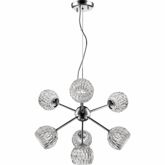Z-Lite 909-7 Laurentian Chrome Halogen Mini Lighting Chandelier