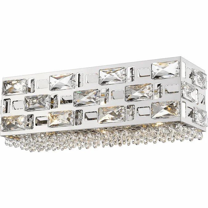 Z-Lite 912-3V-CH-LED Aludra Contemporary Chrome LED Wall Lighting Fixture