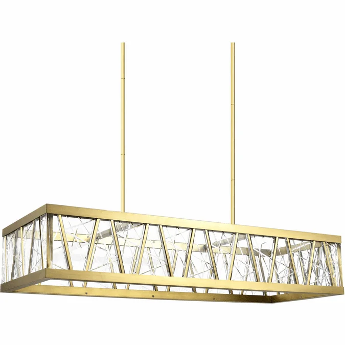 Zeev Lighting CD11522/LED/AGB Lucus Aged Brass LED Kitchen Island Lighting