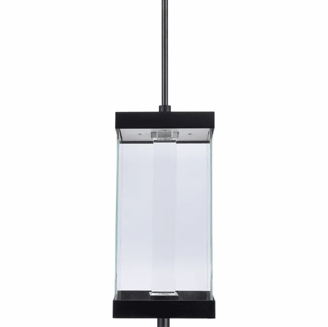 Zeev Lighting EP11106/LED-12S/MBK Claro Modern Matte Black LED Outdoor Hanging Pendant Lighting