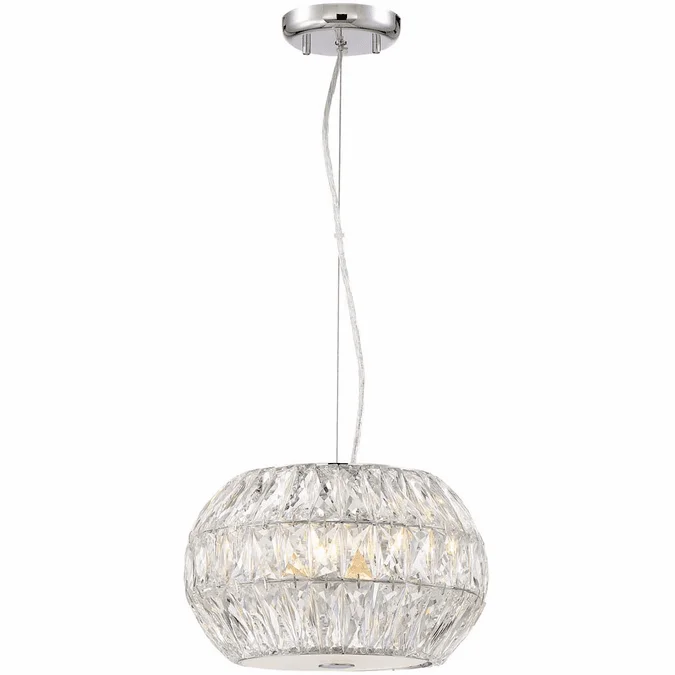 Zeev Lighting P30080/6/CH Lunar Contemporary Chrome Hanging Pendant Lighting