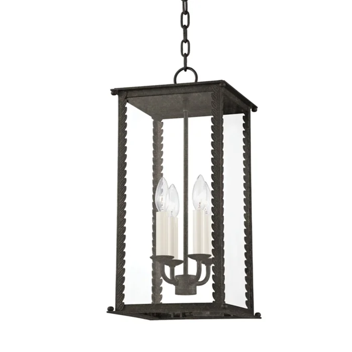 Zuma Lantern 4-Light Outdoor LED in French Iron 10L x 10W x 21.25H